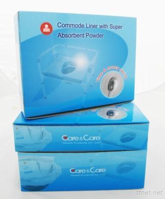 Commode Liner W/Super Absorbent Powder